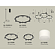 Комплект подвесного светильника Ambrella Light Techno Ring XR92092210 (A9209x3, C9242, C9238, C9232, N8402)