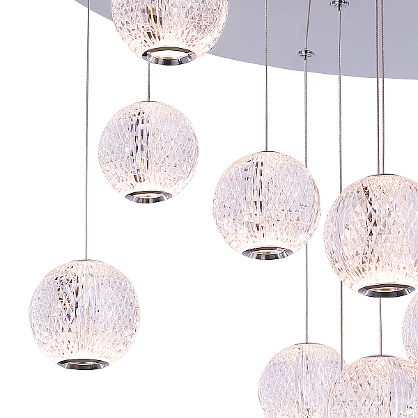 Подвесной светильник Delight Collection MD20001012 MD20001012-17A chrome