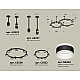 Комплект подвесного светильника Ambrella Light Techno Ring XR92221001 (A9222, A9227, C9238, C9232, N8445)