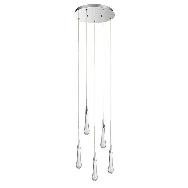Подвесной светильник Delight Collection Pour MD2060-5A satin nickel