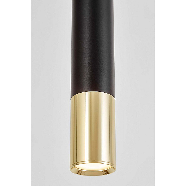 Подвесной светильник Lumina Deco Tuba LDP 1101-300 BK+GD