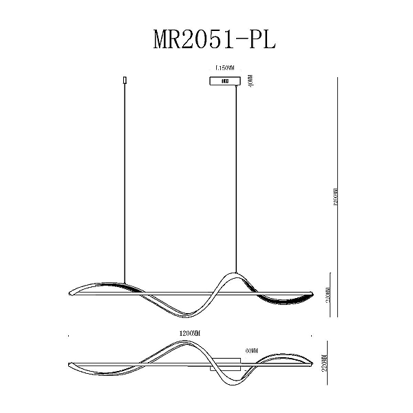 Подвесной светодиодный светильник MyFar Marry MR2051-PL