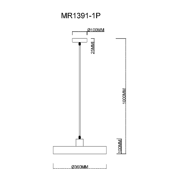Подвесной светильник MyFar Ria MR1391-1P
