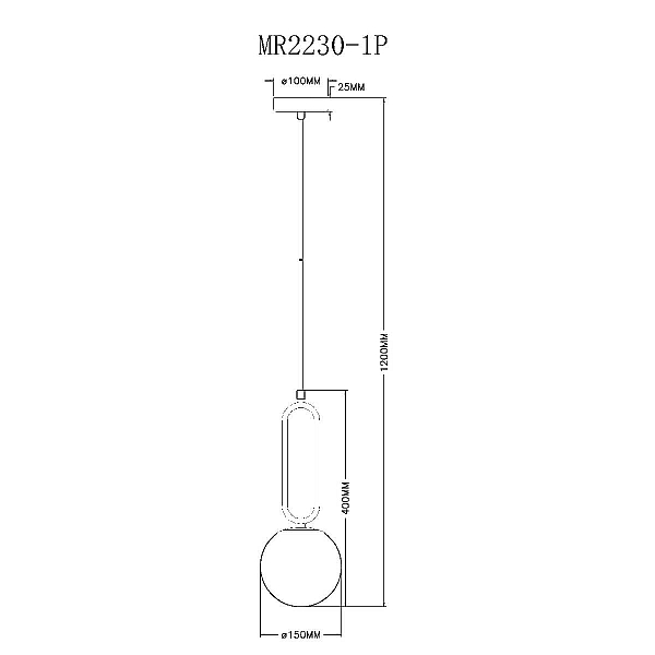 Подвесной светильник MyFar Pierre MR2230-1P