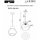 Подвесной светильник iLamp Mono P6079-1 BK+SM