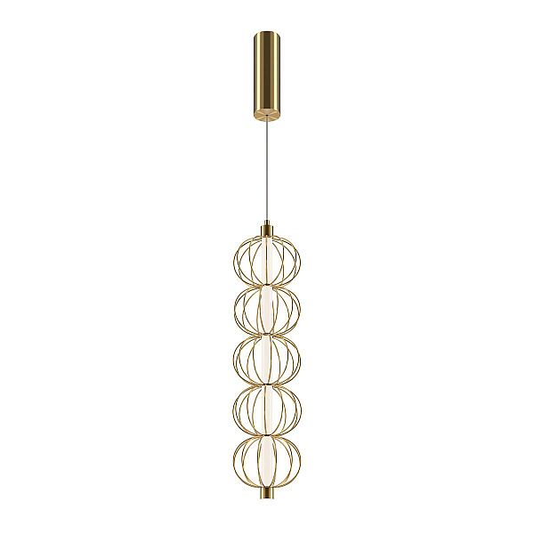 Подвесной светодиодный светильник Maytoni Golden Cage MOD216PL-L10G3K