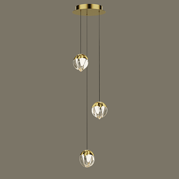 Подвесной светильник Delight Collection MD24001033-3A gold/clear