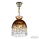 Подвесной светильник Bohemia Ivele Crystal 5478/22 G Amber/M-1G Leafs