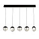 Подвесной светильник Delight Collection MD24001033-5B black/clear