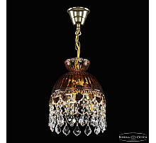 Подвесной светильник Bohemia Ivele Crystal 5478/22 G Amber/M-1G Leafs