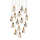 Подвесной светильник Delight Collection Crystal rock II 9701P/15R brass