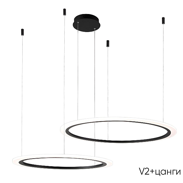 Подвесной светодиодный светильник Crystal Lux Manzana SP53W Led  Black