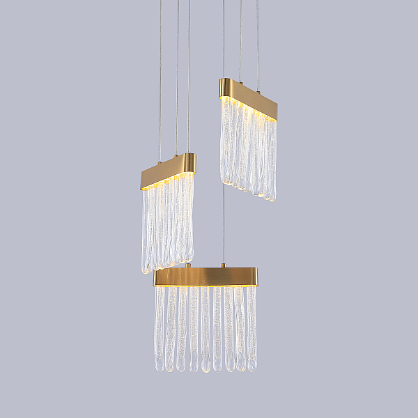 Подвесной светильник Delight Collection P98057-3 antique brass