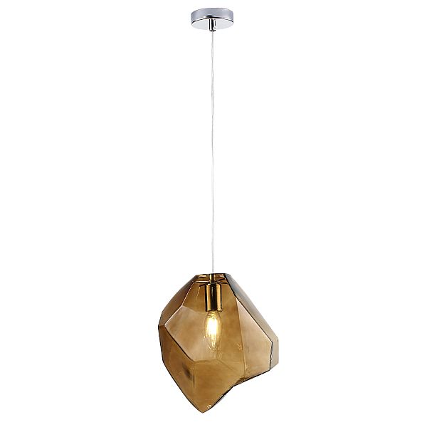 Подвесной светильник Crystal Lux NUESTRO SP1 CHROME/BROWN