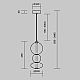 Подвесной светильник Maytoni MOD307PL-L24BS3K