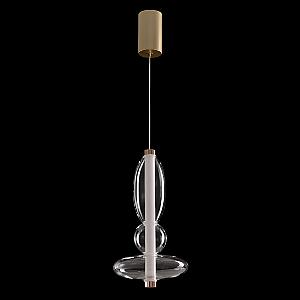 Подвесной светильник Crystal Lux QUASAR SP10W LED TRANSPARENT