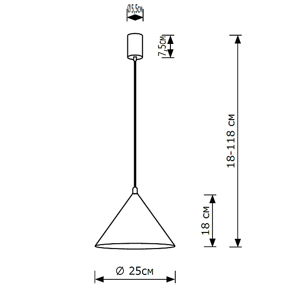 Подвесной светильник LightHall Vizor LH032062