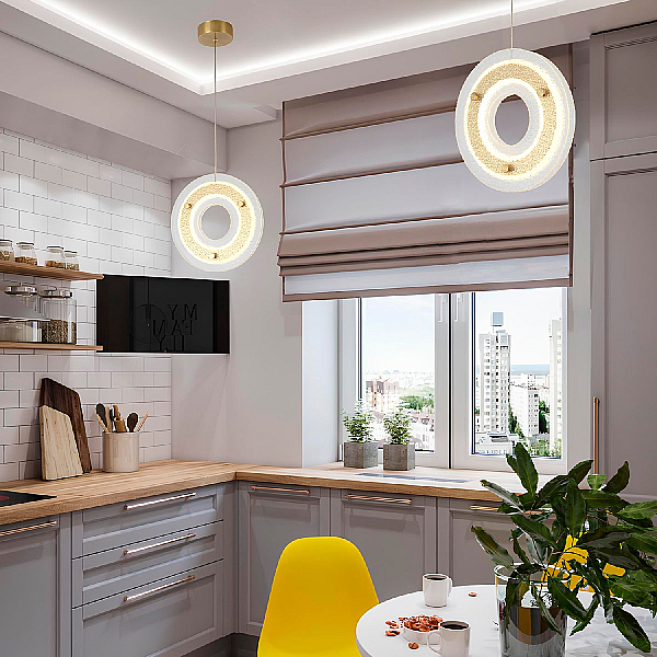 Подвесной светильник Crystal Lux DIEGO SP25W LED BRASS