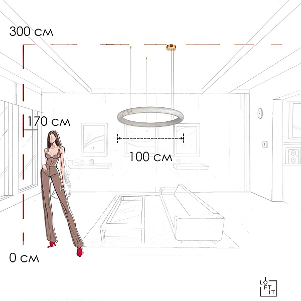 Подвесной светильник LOFT IT Oslo 10407/1000