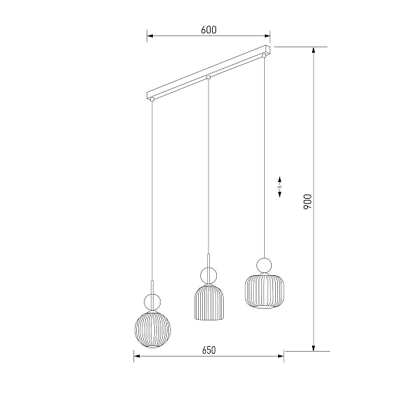Подвесной светильник TK Lighting 11042 Sophia Cognac a071825