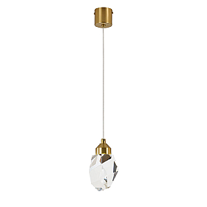 Подвесной светильник Indigo Cristallo 12053/1P Brass V000132L