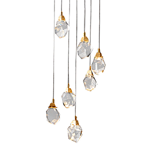 Подвесной светильник Delight Collection Crystal rock MD-020B-7 gold