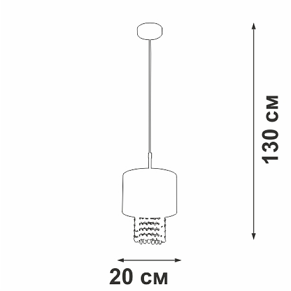 Потолочная люстра Vitaluce V5810-0/1S