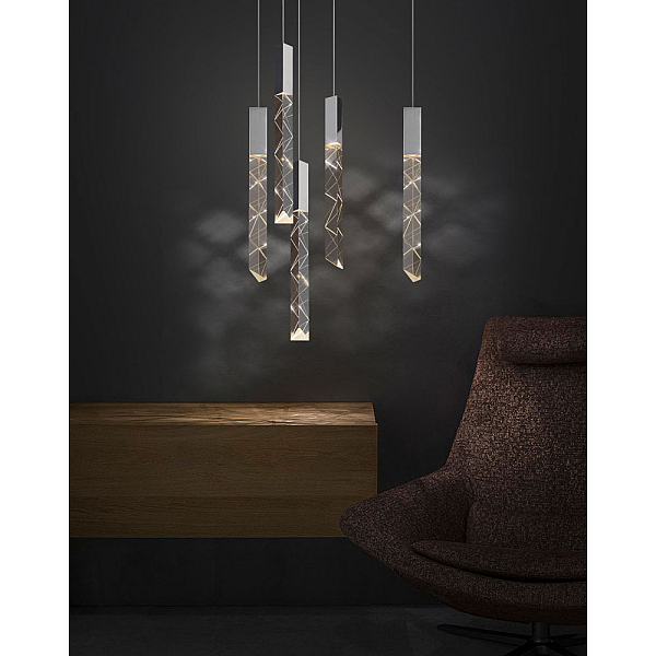 Подвесной светильник Delight Collection Trinity OM8201013-5 chrome