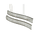 Подвесной светильник Lumina Deco LDP 6039-2-PR CHR