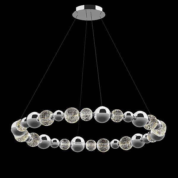 Подвесной светильник DeLight Collection Elliot Diamante MD21001002-1F chrome