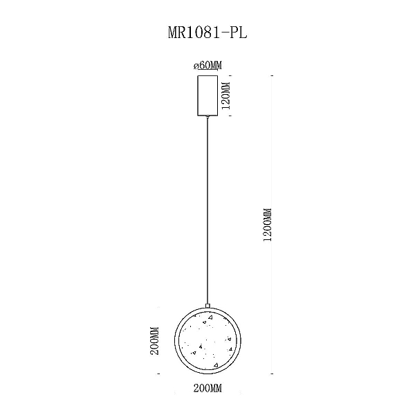 Подвесной светодиодный светильник MyFar Lora MR1081-PL