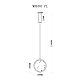 Подвесной светодиодный светильник MyFar Lora MR1081-PL