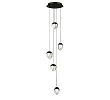 Подвесной светильник Delight Collection MD24001033-5A black/clear
