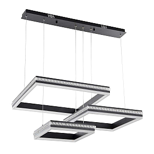 Подвесная люстра LED4U 8596-500-400-300 BK