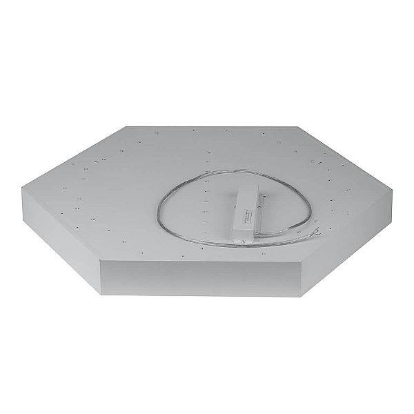 Подвесной светодиодный cветильник Geometria ЭРА Hexagon SPO-122-W-40K-066 66Вт 4000К белый Б0050552