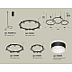 Комплект подвесного светильника Ambrella Light Techno Ring XR92092220 (A9209x3, C9242, C9238, C9232, N8445)