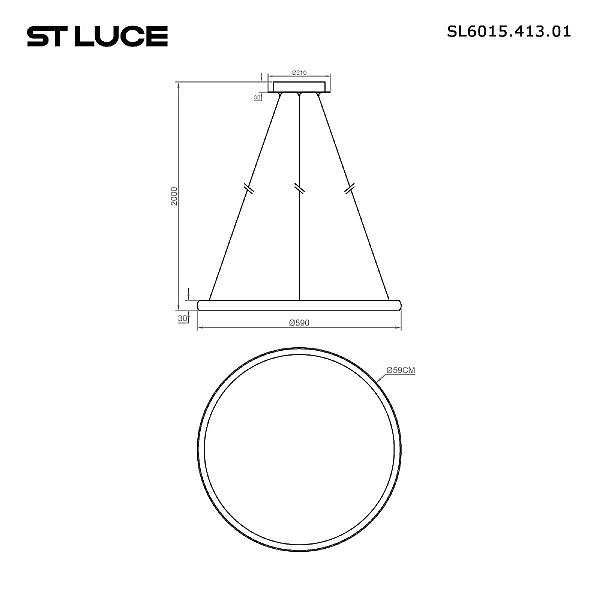 Подвесной светодиодный светильник ST Luce Satellite SL6015.413.01