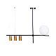 Подвесной светильник Lumina Deco Drino LDP 6042-4 BK+MD
