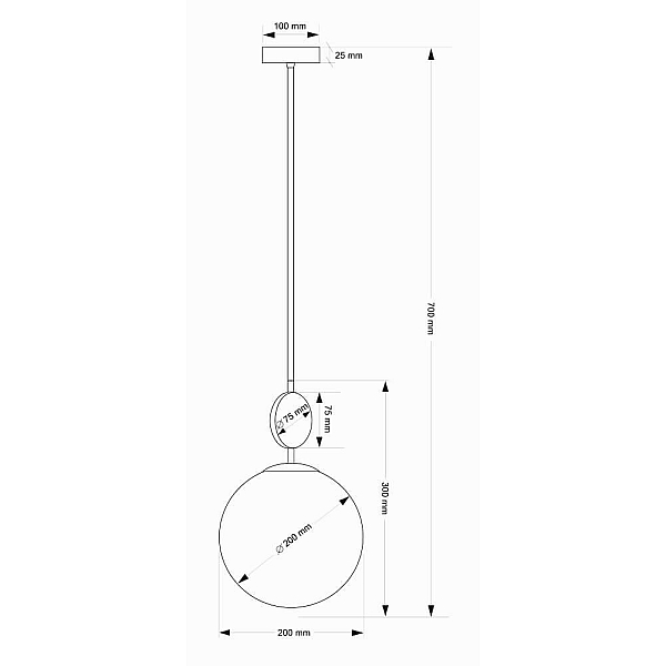 Подвесной светильник Kutek Dimaro DIM-ZW-1(N)200
