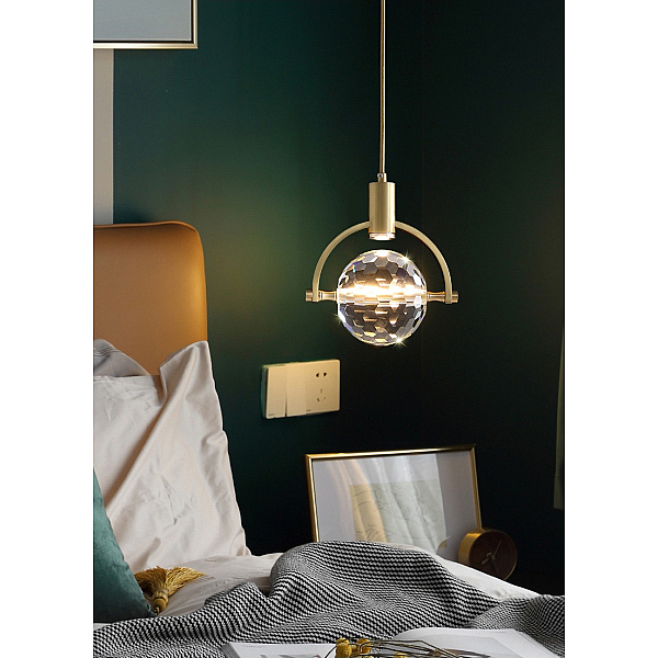 Подвесной светильник DeLight Collection 2121P/A brass/clear