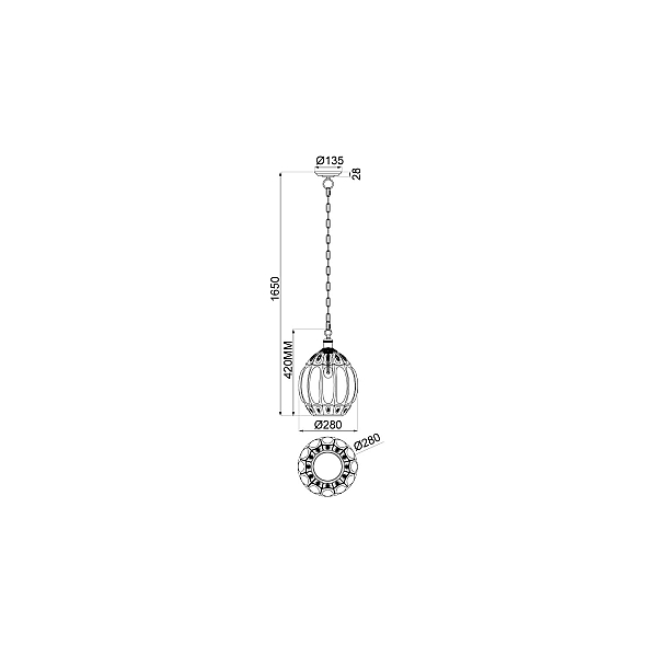 Подвесной светильник Vele Luce Helen VL4266P41