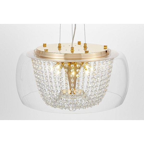 Подвесной светильник Lumina Deco Disposa LDP 7018-500 PR+F.GD