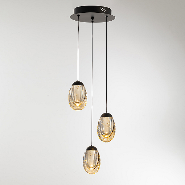 Подвесной светильник Delight Collection MD25090022-3A matt black/champagne