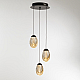 Подвесной светильник Delight Collection MD25090022-3A matt black/champagne