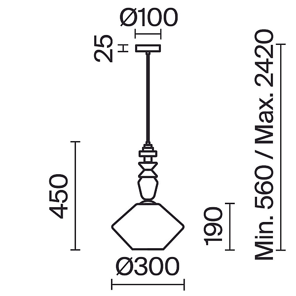 Подвесной светильник Freya Tela FR2061PL-01BS4