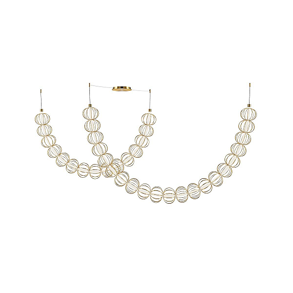 Подвесной светодиодный светильник Maytoni Golden Cage MOD216PL-L55G3K