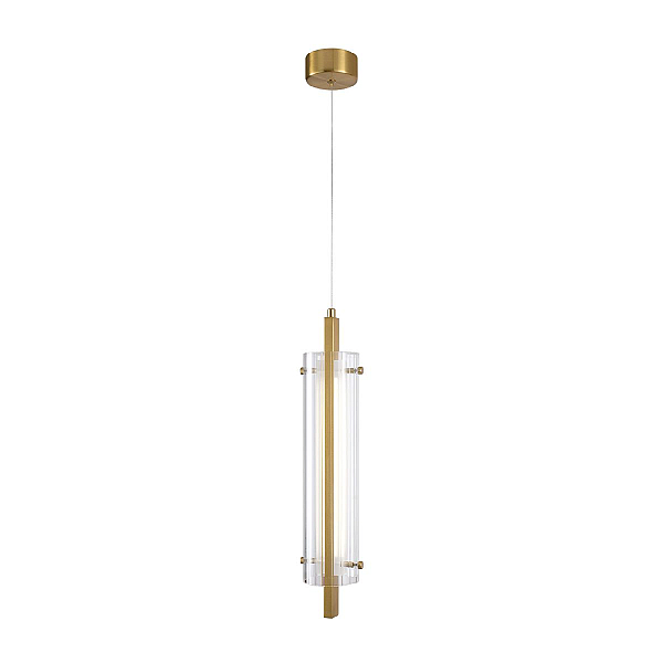 Подвесной светодиодный светильник Indigo Vitreo 11067/A/1P Brass V000173L
