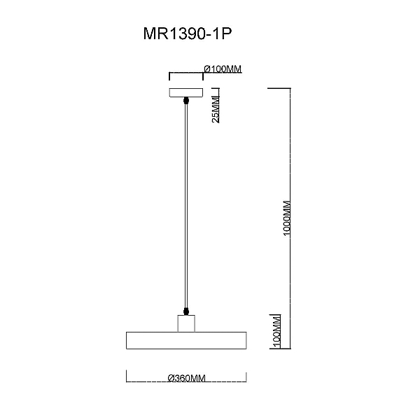 Подвесной светильник MyFar Ria MR1390-1P