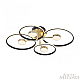 Потолочный светильник Arte Milano Ferrara 276140/4+4 BK/GD