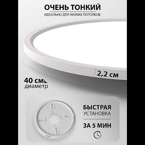 Потолочный светильник Natali Kovaltseva Plain LED LAMPS 81113/4C